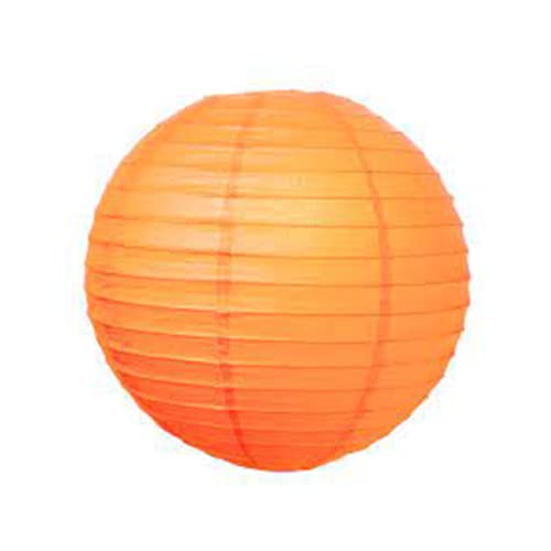 Image of Wanna Party 12 Inches Paper Lanterns Orange| for Diwali Christmas Indoor Outdoor Home Decor | Ball Decoration for Marriage Baby Shower Birthday - Pack of 1