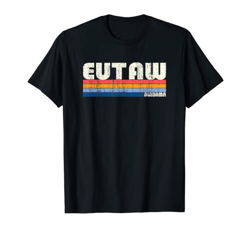 Estilo retro vintage de los años 70 y 80 Eutaw, AL Camiseta
