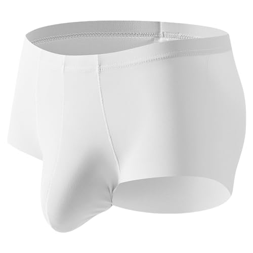 Men's Bulge Pouch Underpants Mid Waist Stretch Ice Silk Boxers Solid Color Smooth Boxers Quick Dry Sports Underwear2