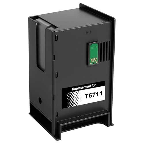 Yowell T6711 Tinten Wartungsbox Kompatibel für Epson T6711 für Epson ET-16500 Workforce WF-3520 WF-3540 WF-3620 WF-3640 WF-7110 WF-7710 WF-7715 WF-7720 WF-7210 WF-7777 WF-7510 WF-7610 WF-7620(T671100)