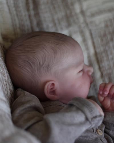 Muñeca bebé Reborn realista de 18 pulgadas silicona miniatura 2