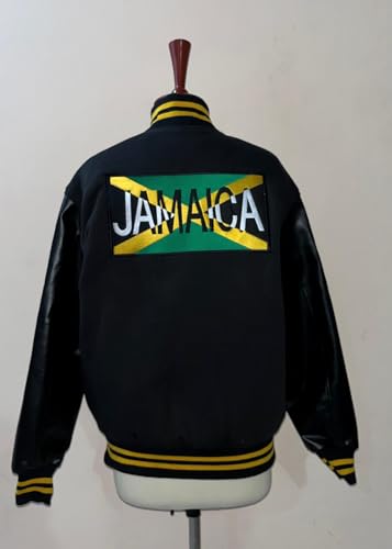 Image of My Party Shirt Irv Blitzer Jamaican Bobsled Team Varsity Jacket - Everyday Wear & Costume Coat - Sports 90s Movie Gift Black