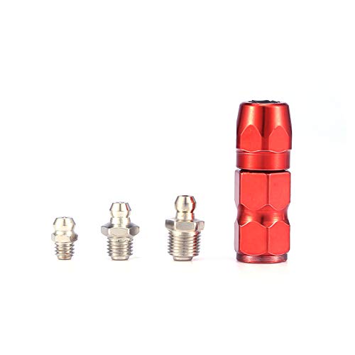 Vikye Schmiernippelarmaturen, Metall Schmierfett-Nippelpack Ersatzsatz Mechanisches Schmierteil mit Kunststoffgehäuse für die Automobilindustrie