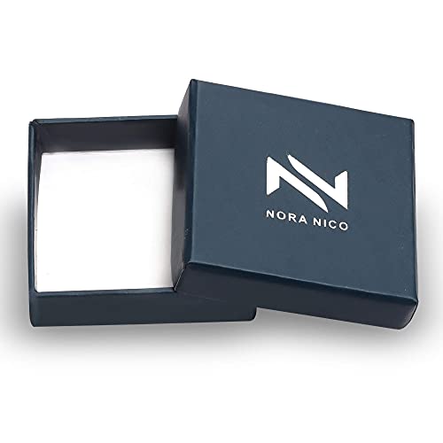 Image of Amazon Brand - Nora Nico 925 Sterling Silver BIS Hallmarked Italian Design Jewelry Click-Top Hoop Earrings for Women