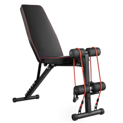 Toddmomy Pu Stainless Steel Fitness Equipment 8kg Weight 250kg Capacity Easy-fold 7-level Adjustable Home Gym Bench