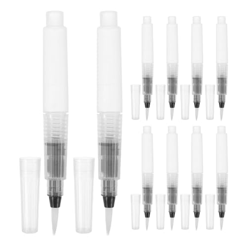 ORFOFE Rotuladores de Acuarela Punta de Pincel Fina y Flexible, 10 Unidades Grandes de 120 Mm, a Prueba de Fugas, Bolígrafos Solubles en Agua para Pintura Artística y Dibujo