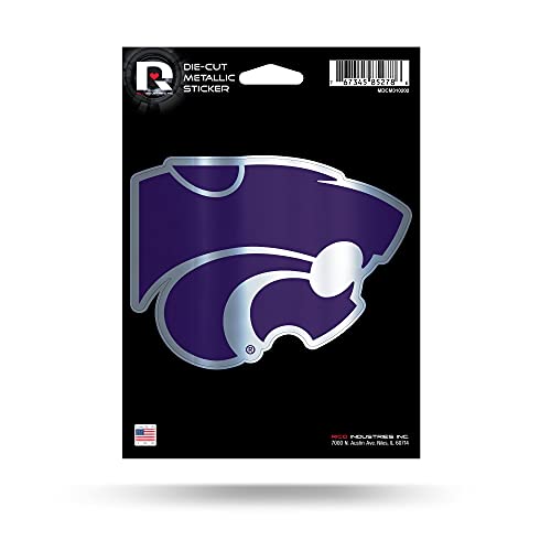 Rico Industries NCAA Kansas State Wildcats Die Cut Metallic Sticker