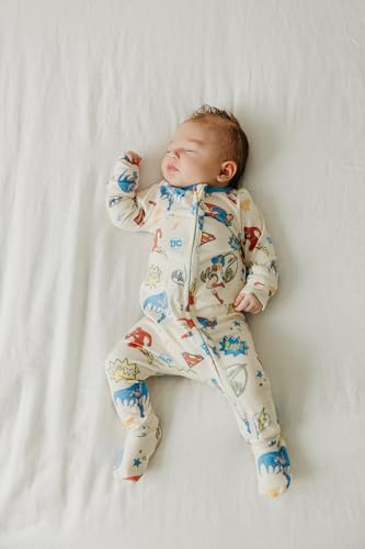 Image of Copper Pearl Baby Zip-Up Footie Pajamas - Soft Stretchy Sleep and Play Footies for Boys and Girls