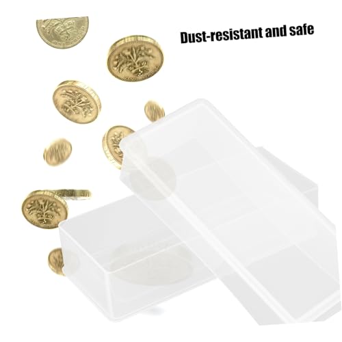 Caja para monedas 2 piezas con compartimentos miniatura 3