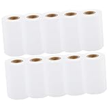 Alipis 10 rollos Papel Térmico para Impresoras de Tickets y Máquinas de Tarjetas Papel de Recibos Claro y Seguro Compatible con Tpv y Cajas Registradoras Paquete de Unidades