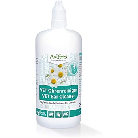 AniForte Ear Cleaner 250ml for Dogs, Cats, Pets and Horses, Stop Itching, Head Shaking & Smell, For Dogs With Wax, Mites, Yeast, Itching & Ear Odour, Quick Results with Chamomile Cover