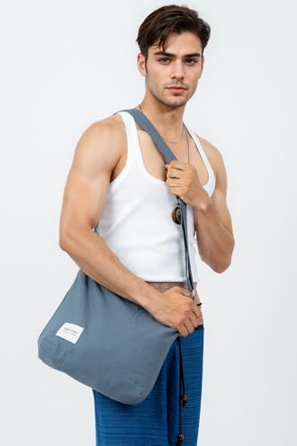 Image of Hobo Crossbody Bag for Women - Large Cotton Tote Shoulder Purse | Adjustable Strap