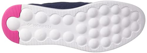 Image of Reebok Women Mesh Out Bound Slip On W Walking Shoes Vector Navy - Proud Pink - White UK 7