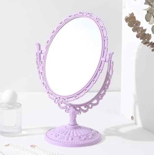 Espejo de maquillaje ovalado de escritorio AKOAK