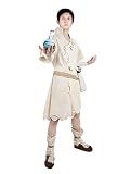 Costume de l'âge de Pierre de Senku Ishigami pour Fans de Dr. Stone | Couleur: Beige | Taille: S