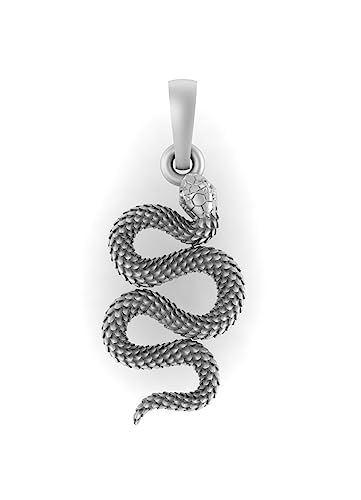 Pendentif serpent argent 925, cadeau idéal pour homme et femme