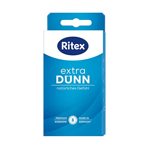 Ritex Extra dünn Kondome - natürliches Gefühl - für ein intensiveres Empfinden, 8 Stück, Made in Germany