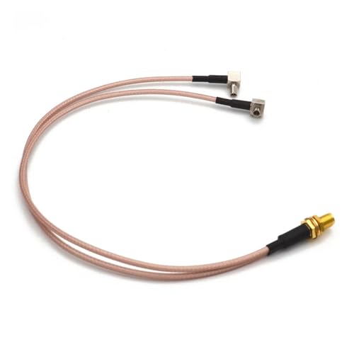 Cable tipo Y TS9 para teletrabajo estable con cable doble RG316 de 15 cm 4