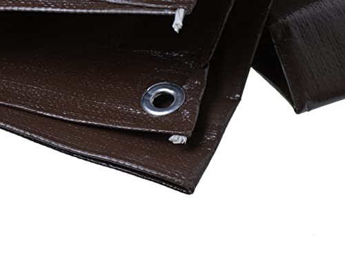 Bâche marron imperméable pour éviter les infiltrations d'eau 2x4m - 5