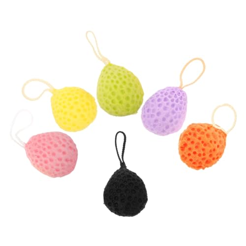 SHERCHPRY 6 Piezas Esponjas Esponjas de Ducha Colores Exfoliantes y Efectivas Limpieza Panal