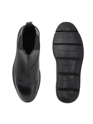 Image of Carlton London Men's Modern Ankle Chelsea Slip-On Boot with Lightweight