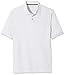 Amazon Essentials Regular-Fit Cotton Pique Polo Shirt, Blanco, XXL