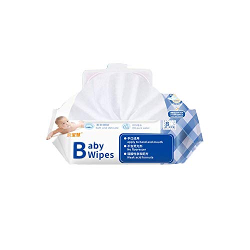 Baby Wet Wipes,Unscented Baby Wipes, Sensitive and Newborn Skin, Alcohol free Adult Wipes 80 per Pack (80,count)