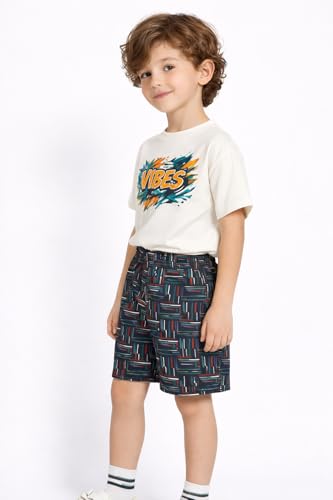 Image of DYCA by Bodycare Kids Cotton Shorts for Boys & Girls | Soft Breathable Summer Shorts | Elastic Waist Casual| Print & Color May Very