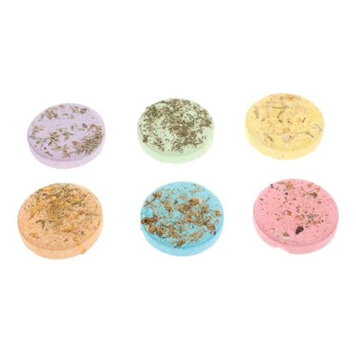 FRCOLOR 6pezzi Marini Per Aromaterapia e Vapore Di Teli Da Bagno Per Casa e Viaggio Facili Da Usare e Assorbenti Rilasciano Bolle e Profumi Naturali