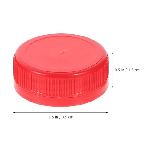 Bouchons à vis en plastique pour jus maison et ateliers bricolage en famille rouge 38mm