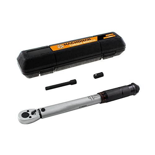 MACHOMAN Juego de Dr. llaves dinamométricas, con adaptador a 3/8' y barra de extensión (ATQW203)