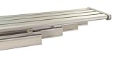 Material/Farbe: Gardinenschiene Aluminium/alu silber, Endkappen, Paneelwagen Kunststoff/weiß