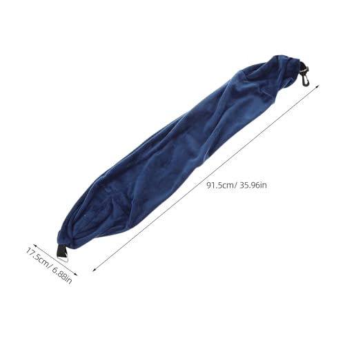 Almohada cuello ajustable algodón 91.5x17.5x0.6 cm azul miniatura 2