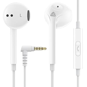 LUDOS ZENITH Wired Earbuds in-Ear Headphones, 2 Years Warranty, Earphones with Microphone, Corded for 3.5mm Jack Ear Buds for iPhone, Samsung, Computer, Laptop, Kids, School Students, Women, Small Ear