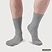 YOUCHAN 10 Paar Business Socken für Herren und Damen ohne Naht Atmungsaktiver Baumwoll Herrensocken Grau 47-50