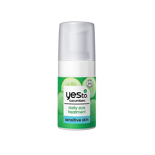 Yes To Cucumber Daily Eye Treatment, Moisturizing Quick-Absorbing Treatment For Under-Eye Skin To De-Puff & Hydrate…
