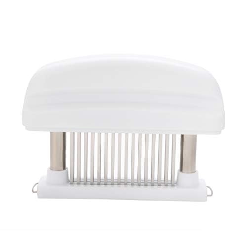 Jinmoioy 肉筋切り器 ミートテンダライザー 肉たたき すじ切り 48本刃 肉刺し 肉たたき お肉を柔らかく ステンレス製 錆びにくい 食洗機対応 おしゃれ 人気 多機能 ステーキ かつどん 調味料が染み込み料理用 キッチン レストラン 飲食店 家庭