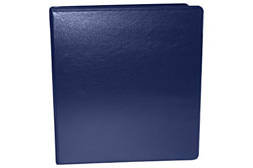 LUXPaper Eco Friendly 3 Ring Binder in 2 inch Navy for 8 1/2 x 11 Office Documents, Brochures, and Letters, 1 Pack (Blue)
