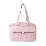 AJI Laptop Bag Laptop Sleeve: Laptop Bag Women Fit 14/16 Inch - Laptop Case Shoulder Bag For Women Lightweight Water-Resistant Laptop Protection For Travel Work Leisure (Rosebud Pink)