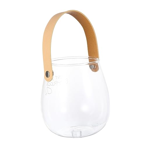 MOLUCKFU 1 Pc Tazza Per Ornamenti Arredamento Della Casa Pianta Da Tavolo Tazza Portacandele Tealight Vaso Trasparente Contenitore Di Stoccaggio Bicchiere