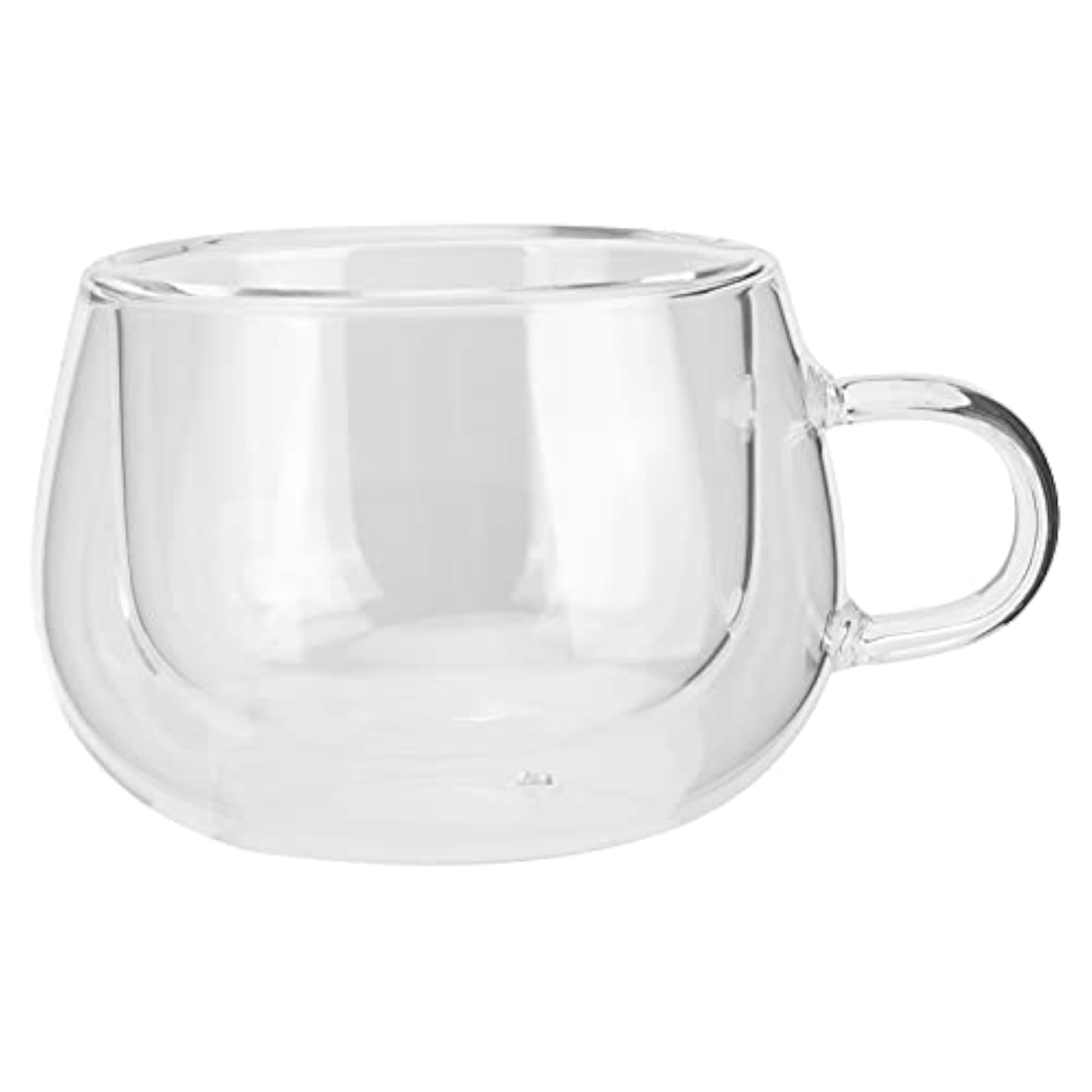 Milk Cup, Double-Layer Transparent Glass Cup