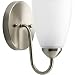 Progress Lighting P2706-09 Gather Collection 1-Light Vanity Fixture, Brushed Nickel