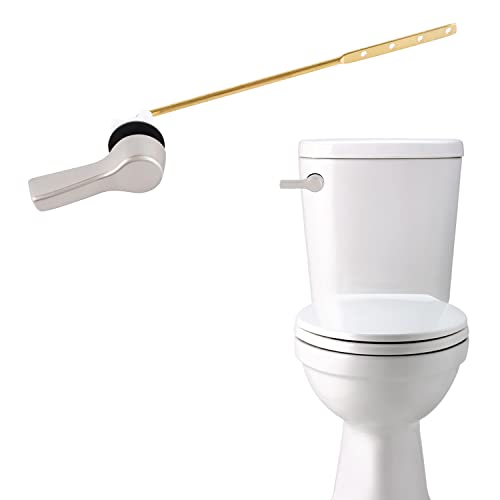 image for iFealClear Brushed Nickel Toilet Tank Flush Lever Replacement, Univers
