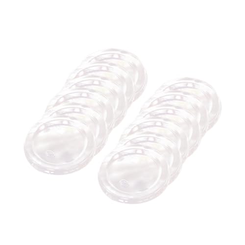 DECOMELODY 100Pcs Disposable Plastic Portion Cups with Lids Clear Jelly Mousse Containers Versatile for Sauces Dressings Desserts for Parties Events