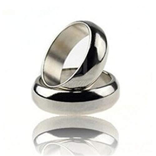 Hey magician Silver Cambered PK Ring Strong Magnetic Ring PK Ring(18/19/20/21mm Available) Magic Trick Funny Close Up Magic Accessory Comedy Magic Props Ring Magic Gimmick (19mm)