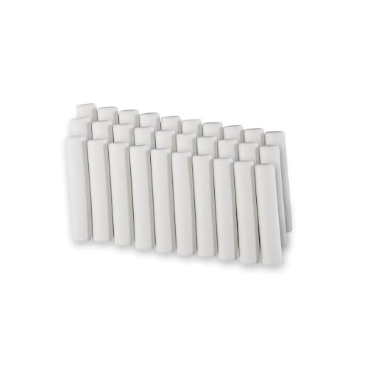 Genie E110 - Juego de 30 gomas de borrar de repuesto (5 mm) para borrador eléctrico, apto para todas las gomas de borrar y lápices con el tamaño de las pilas, color blanco