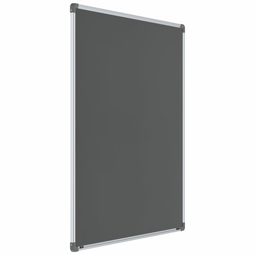 Image of Scholar Art Metis 4x4 Feet Bulletin Notice Board for Home, Office & School | Vibrant & Versatile Crape Cloth + High Density Soft Board for Pinning Photos, Sticky Notes & Reminders (Grey)