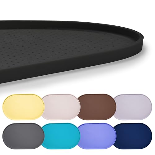 Tapis de nourriture Hubulk noir pour coin repas propre du chien - 2