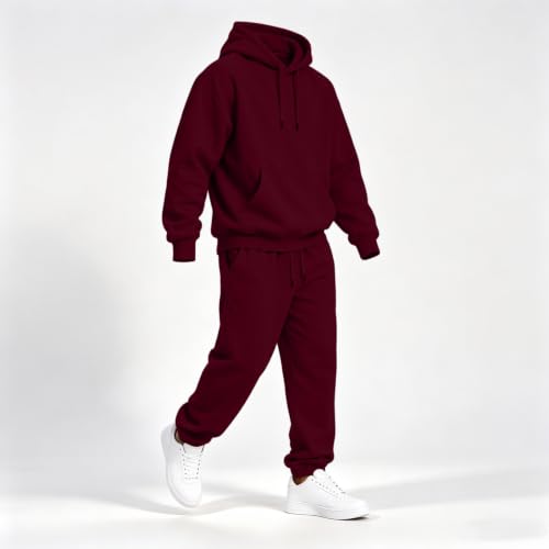 Sweatsuits for Men Oversized Jogging Suits Fall Athletic Two Piece Set - image 3