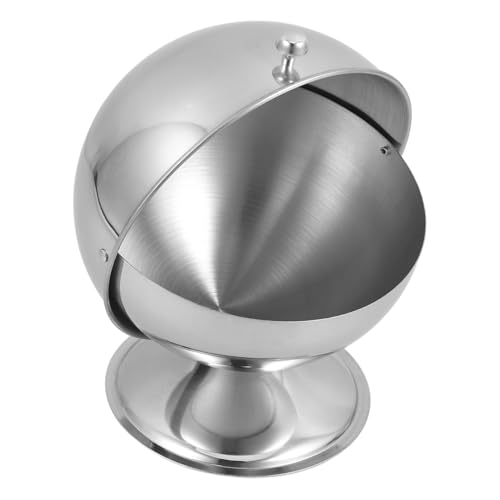 STOBAZA Sugar Bowl Salt Shakers Candy Containers Sugar Jar Sugar Packet Holder Kitchen Salt Jar Seasoning Pot Sugar Canister Kitchen Seasoning Container Jar with Lid Silver Stainless Steel